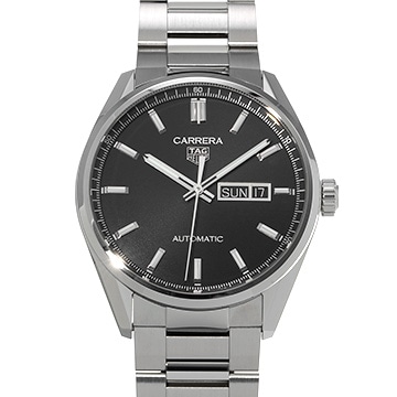 タグ ホイヤー カレラ キャリバー5 デイデイト WBN2010.BA0640 ブラック メンズ 時計 【中古】【wristwatch】