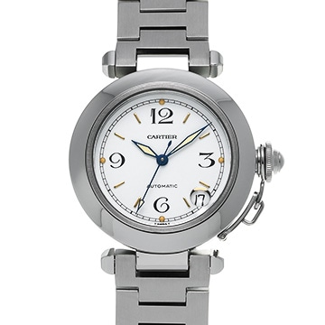 カルティエ パシャC W31015M7 ホワイト ユニセックス 時計 【中古】【wristwatch】