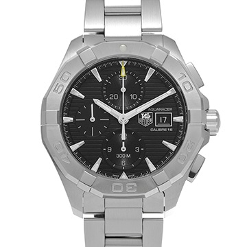 タグ ホイヤー アクアレーサー キャリバー16 クロノグラフ CAY2110.BA0927 ブラック メンズ 時計 【中古】【wristwatch】