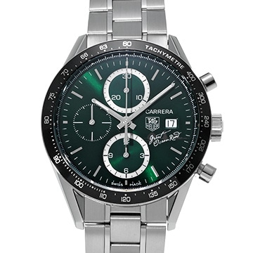タグ ホイヤー カレラ タキメーター クロノ グレート オーシャンロード CV201F.BA0794 グリーン メンズ 時計 【中古】【wristwatch】