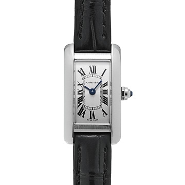 カルティエ タンク アメリカン ミニ WSTA0032 シルバー レディース 時計 【中古】【wristwatch】