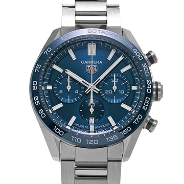 タグ ホイヤー カレラ キャリバーホイヤー02 クロノグラフ CBN2A1A.BA0643 ブルー メンズ 時計 【中古】【wristwatch】