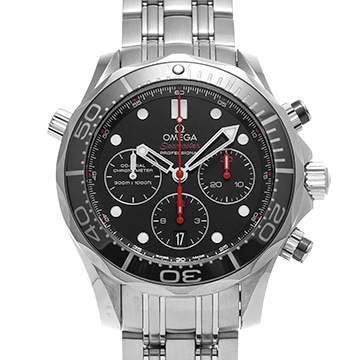 オメガ シーマスター ダイバー300 コーアクシャル クロノグラフ 212.30.44.50.01.001 ブラック メンズ 時計 【中古】【wristwatch】