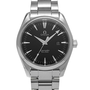オメガ シーマスター アクアテラ クォーツ 2517.50 ブラック メンズ 時計 【中古】【wristwatch】