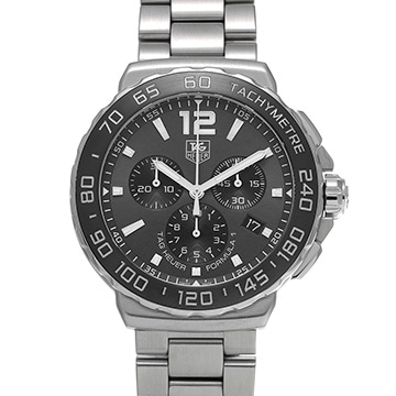タグ ホイヤー フォーミュラ1 クォーツ クロノグラフ CAU1115.BA0858 グレー/ブラック メンズ 時計 【中古】【wristwatch】