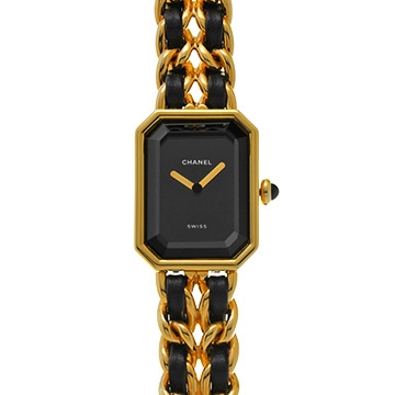 シャネル プルミエール S H0001 ブラック レディース 時計 【中古】【wristwatch】