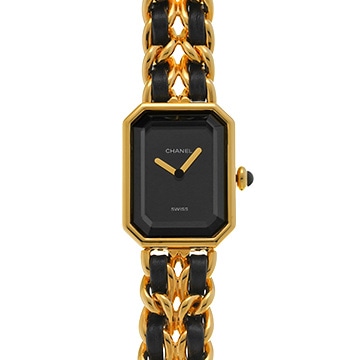 シャネル プルミエール S H0001 ブラック レディース 時計 【中古】【wristwatch】