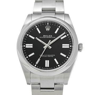 ロレックス オイスターパーペチュアル 41 124300 ブライトブラック メンズ 時計 【中古】【wristwatch】