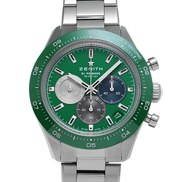 ゼニス クロノマスター スポーツ エル・プリメロ 03.3119.3600/56.M3100 グリーンラッカー メンズ 時計 【中古】【wristwatch】