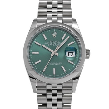 ロレックス デイトジャスト 36 126200 ミントグリーン メンズ 時計 【中古】【wristwatch】