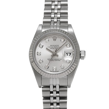 ロレックス デイトジャスト 69174G シルバー/ダイヤモンド レディース 時計 【中古】【wristwatch】