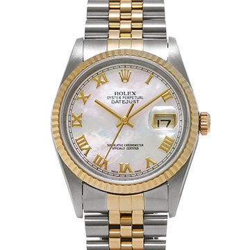 ロレックス デイトジャスト 16233NR ホワイトシェル メンズ 時計 【中古】【wristwatch】