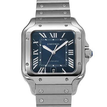 カルティエ サントス ドゥ カルティエ LM WSSA0030 ブルー・グラデーション メンズ 時計 【中古】【wristwatch】