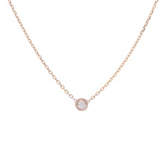 カルティエ ダムールネックレス XS ゴールド K18ピンクゴールド PG レディース ジュエリー 【中古】【jewelry】
