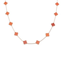 ヴァン クリーフ&アーペル ヴィンテージアルハンブラ ネックレス 20P ゴールド K18イエローゴールド YG レディース ジュエリー 【中古】【jewelry】