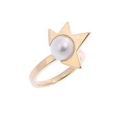 タサキ コメットリング ゴールド 14011116-0004 K18イエローゴールド YG/パール メンズ ジュエリー 【中古】【jewelry】