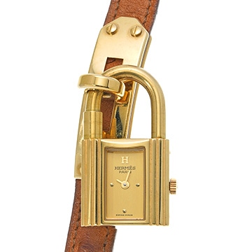 エルメス ケリーウォッチ KE1.201 シャンパン レディース 時計 【中古】【wristwatch】