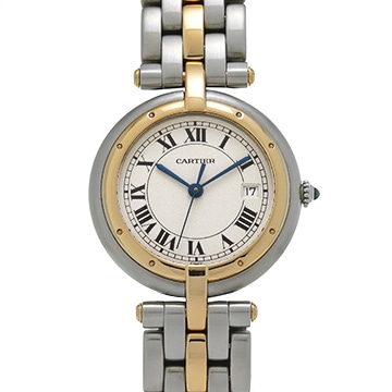 カルティエ パンテール ヴァンドーム LM 183964 アイボリー ユニセックス 時計 【中古】【wristwatch】