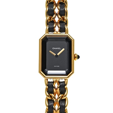 シャネル プルミエール S H0001 ブラック レディース 時計 【中古】【wristwatch】
