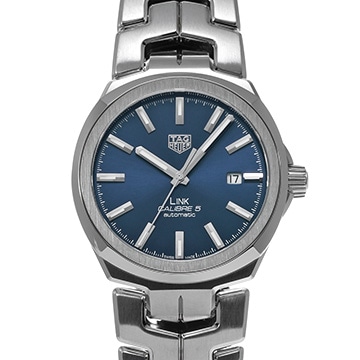 タグ ホイヤー リンク キャリバー5 WBC2112.BA0603 ブルー メンズ 時計 【中古】【wristwatch】