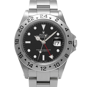 ロレックス エクスプローラーII 16570 ブラック メンズ 時計 【中古】【wristwatch】