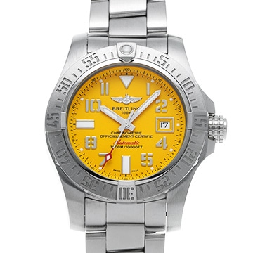 ブライトリング アベンジャーII シーウルフ A1733110/I519 イエロー メンズ 時計 【中古】【wristwatch】