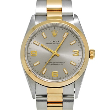 ロレックス オイスターパーペチュアル 14203 グレー メンズ 時計 【中古】【wristwatch】