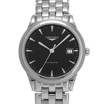ロンジン フラッグシップ L4.974.4.52.6 ブラック メンズ 時計 【中古】【wristwatch】