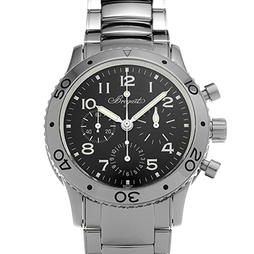 ブレゲ アエロナバル タイプXX 3800ST/92/SW9 ブラック メンズ 時計 【中古】【wristwatch】