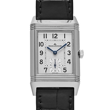 ジャガー ルクルト レベルソ クラシック ミディアム デュオ スモールセコンド Q2458420 シルバー/ブラック メンズ 時計 【中古】【wristwatch】