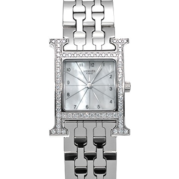 エルメス Hウォッチ HH1.230 ホワイトシェル レディース 時計 【中古】【wristwatch】