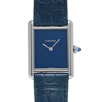 カルティエ タンク マスト LM WSTA0055 ブルーラッカー メンズ 時計 【中古】【wristwatch】