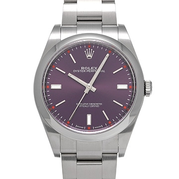 ロレックス オイスターパーペチュアル 39 114300 レッドグレープ メンズ 時計 【中古】【wristwatch】