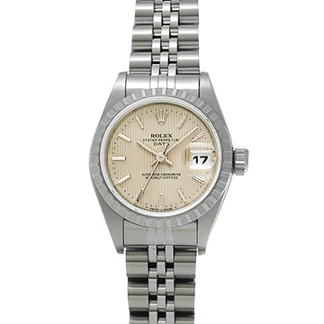 ロレックス オイスターパーペチュアル デイト 69240 シルバータペストリー レディース 時計 【中古】【wristwatch】