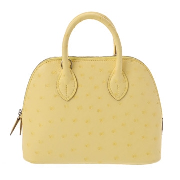 エルメス ボリード 1923 ミニ 2WAY リモンチェッロ オーストリッチ レディース バッグ 【中古】【bag】