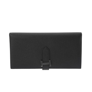 エルメス ベアン スフレ モノクローム ブラック ヴォーエプソン ユニセックス 財布 【新品】【purse】
