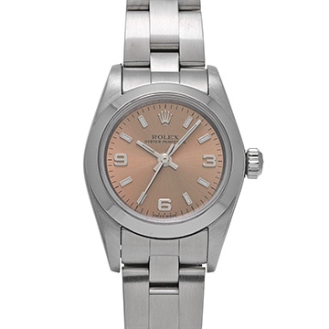 ロレックス オイスターパーペチュアル 76080 ピンク レディース 時計 【中古】【wristwatch】
