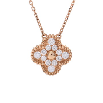 ヴァン クリーフ&アーペル ヴィンテージアルハンブラ ネックレス パヴェ ゴールド VCARP2R300 K18ピンクゴールド PG レディース ジュエリー 【中古】【jewelry】