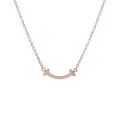 ティファニー Tスマイル ネックレス ミニ ゴールド K18ピンクゴールド PG レディース ジュエリー 【中古】【jewelry】