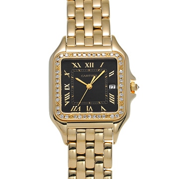 カルティエ パンテール 127000M ブラック レディース 時計 【中古】【wristwatch】