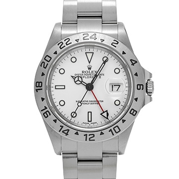 ロレックス エクスプローラーII 16570 ホワイト メンズ 時計 【中古】【wristwatch】