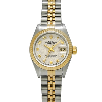ロレックス デイトジャスト 69173 アイボリーコンピュータ レディース 時計 【中古】【wristwatch】