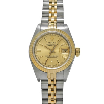 ロレックス デイトジャスト 69173 シャンパン レディース 時計 【中古】【wristwatch】