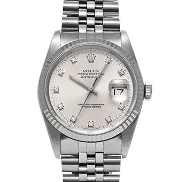 ロレックス デイトジャスト 16234G シルバー/ダイヤモンド メンズ 時計 【中古】【wristwatch】