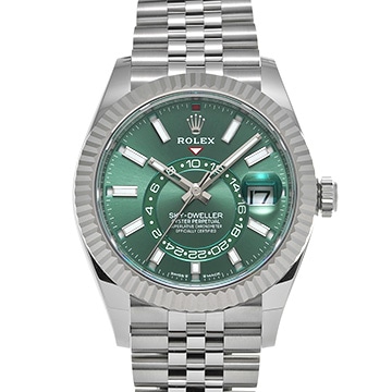 ロレックス スカイドゥエラー 336934 ミントグリーン メンズ 時計 【新品】【wristwatch】