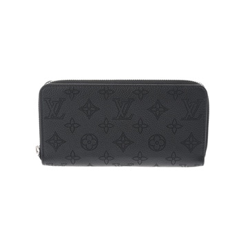 ルイ ヴィトン モノグラムマヒナ ジッピーウォレット ノワール M61867 レザー レディース 財布 【中古】【purse】