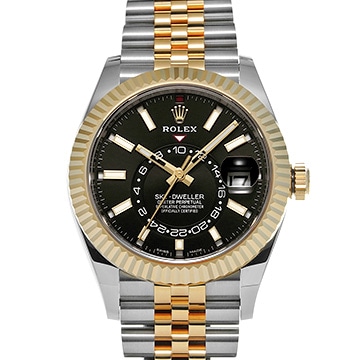 ロレックス スカイドゥエラー 326933 ブライトブラック メンズ 時計 【中古】【wristwatch】