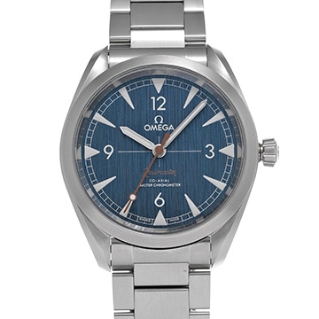 オメガ シーマスター レイルマスター コーアクシャル マスタークロノメーター 220.10.40.20.03.001 ブルー メンズ 時計 【中古】【wristwatch】