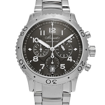 ブレゲ トランスアトランティック タイプXXI 3810ST/92/SZ9 グレー メンズ 時計 【中古】【wristwatch】