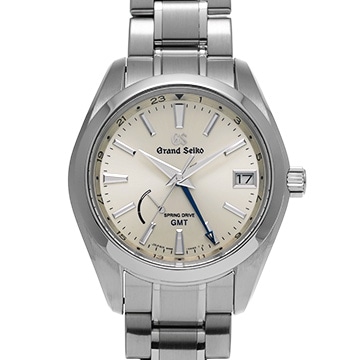 グランドセイコー ヘリテージコレクション スプリングドライブ GMT SBGE205 シルバー メンズ 時計 【中古】【wristwatch】